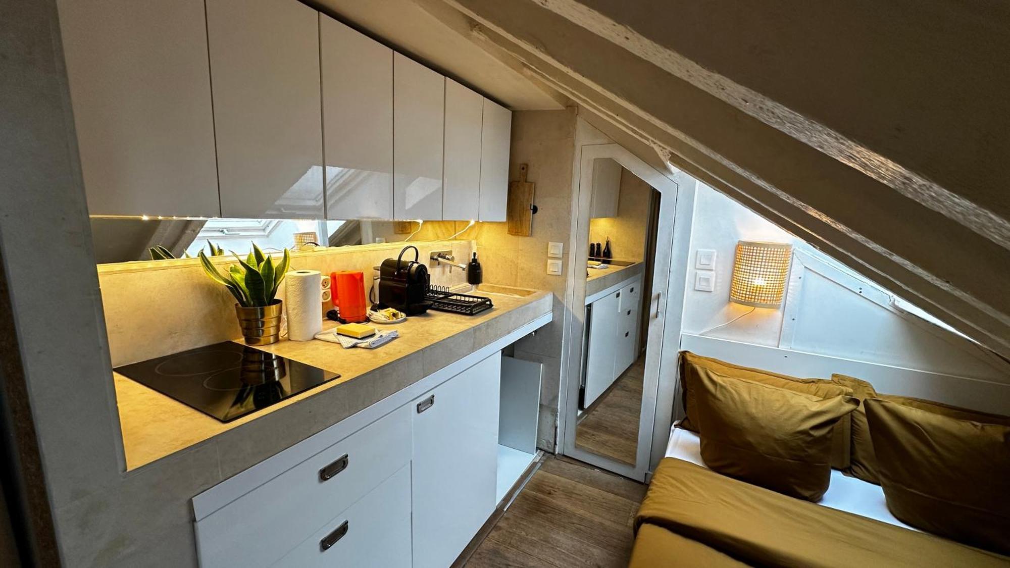 Apartament Marais Rooftop Studio - Metro Filles Du Calvaire Paryż Zewnętrze zdjęcie